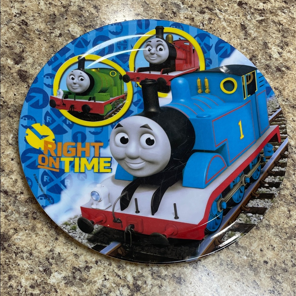 ZAK! Thomas The Tank Engine Melamine 8” Plate. GUC